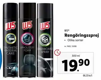Lidl W5 Rengöringssprej 300 ml erbjuda