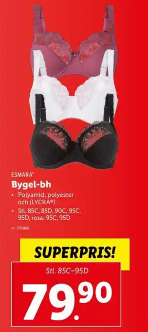 Lidl Esmara Bygel-bh Stl. 85C-95D erbjuda