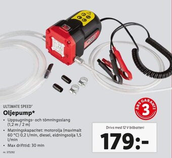 Lidl Ultimate Speed Oljepump erbjuda