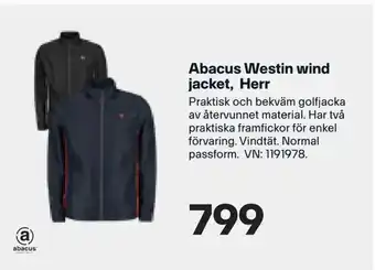 XXL Abacus Westin wind jacket, Herr erbjuda
