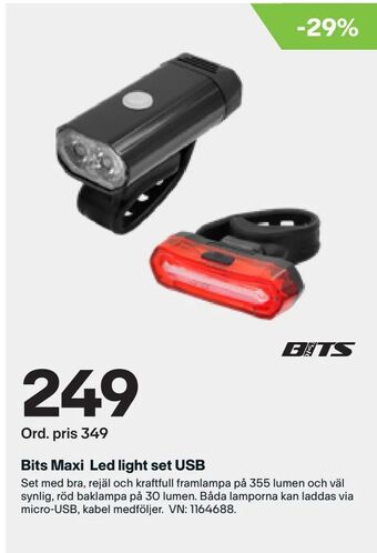 XXL Bits Maxi Led light set USB erbjuda
