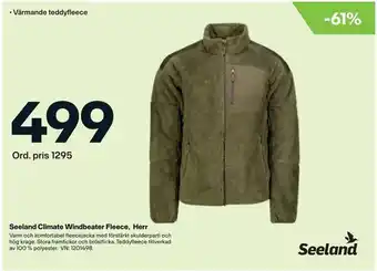 XXL Seeland Climate Windbeater Fleece, Herr erbjuda
