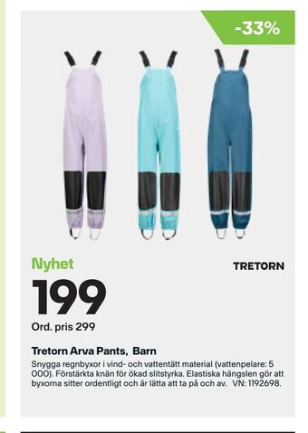 XXL Tretorn Arva Pants, Barn erbjuda