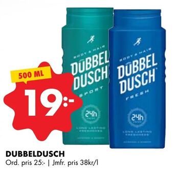 ÖoB Dubbeldusch erbjuda
