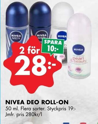 ÖoB Nivea deo roll-on erbjuda