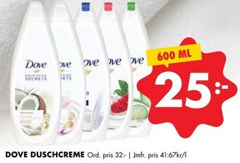 ÖoB Dove duschcreme erbjuda