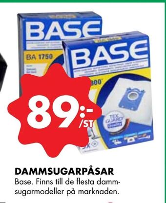 ÖoB Dammsugarpåsar erbjuda