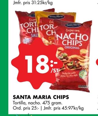 ÖoB Santa maria chips erbjuda