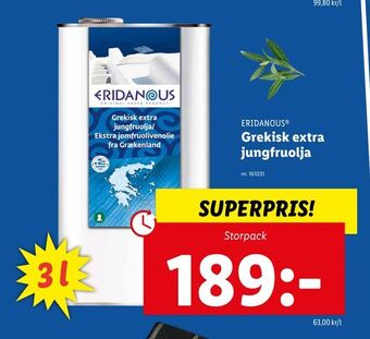 Lidl Grekisk extra jungfruolja erbjuda