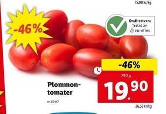 Lidl Plommontomater erbjuda