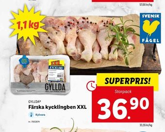 Lidl Färska kycklingben XXL erbjuda