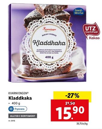 Lidl Kladdkaka erbjuda