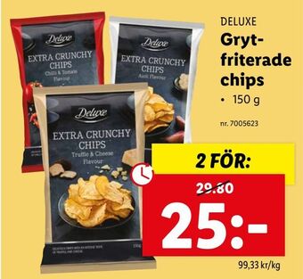 Lidl Grytfriterade chips. erbjuda