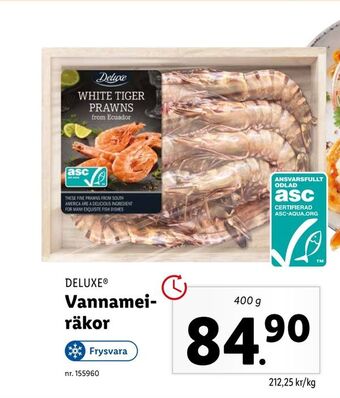 Lidl Vannamei räkor erbjuda