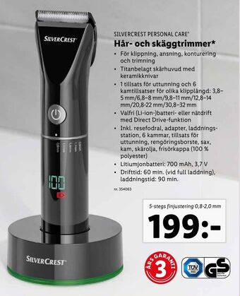 Lidl Hår- och skäggtrimmer erbjuda