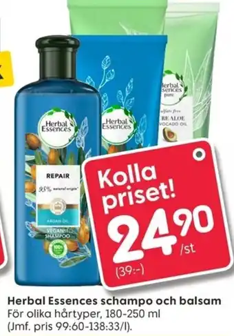 Herbal Essences Schampo och balsam 180-250 ml