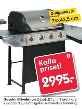 Rusta Gasolgrill Evolution erbjuda