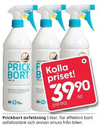Prickbort avfettning 1 liter