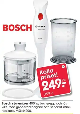 Rusta Bosch stavmixer 400 W erbjuda