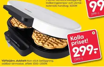 Rusta Våffeljärn, dubbelt erbjuda