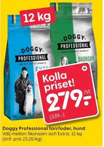 Rusta Doggy Professional torrfoder 12 kg erbjuda