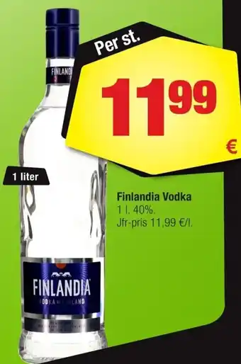 Calle Finlandia Vodka 1L erbjuda