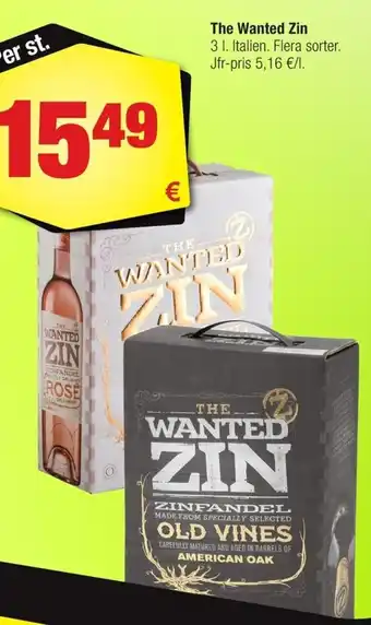 Calle The Wanted Zin 3L erbjuda
