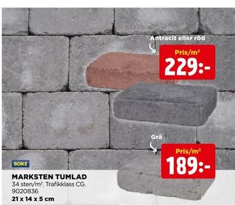Jem&Fix Marksten tumlad erbjuda