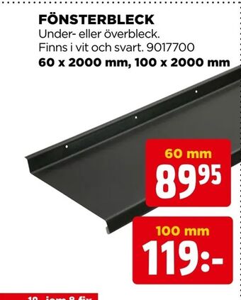 Jem&Fix Fönsterbleck erbjuda