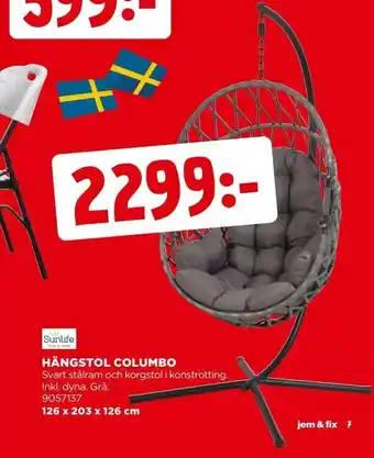 Jem&Fix Hängstol columbo erbjuda