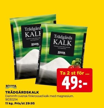 Jem&Fix Trädgårdskalk erbjuda