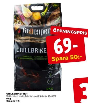 Jem&Fix Grillbriketter erbjuda
