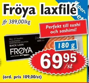T-jarlen Fröya laxfilé erbjuda