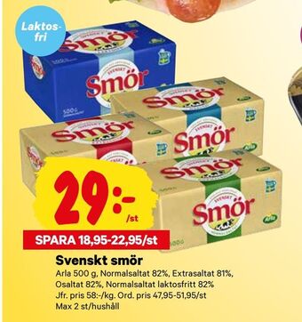 City Gross Svenskt smör erbjuda