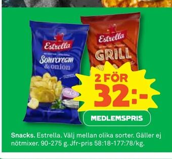 Coop Extra Snacks erbjuda