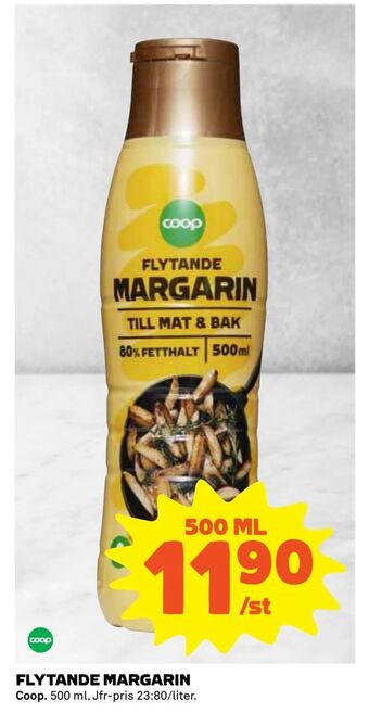Coop Extra Flytande margarin erbjuda