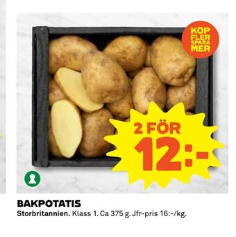 Coop Extra Bakpotatis erbjuda