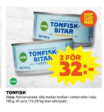 Coop Extra Tonfisk erbjuda