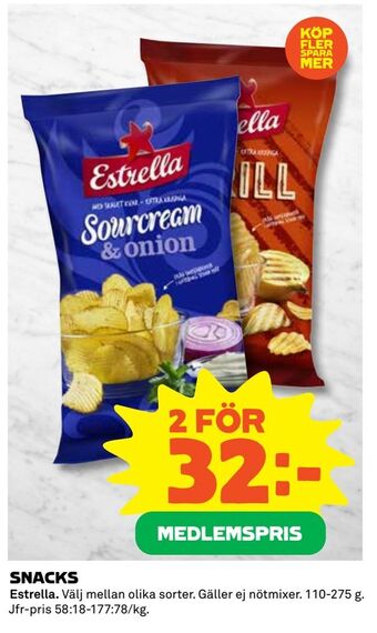 Coop Extra SNACKS erbjuda