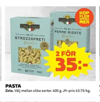 Coop Daglivs Pasta erbjuda