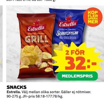 Coop Daglivs Snacks erbjuda