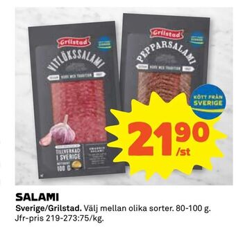 Coop Daglivs Salami erbjuda