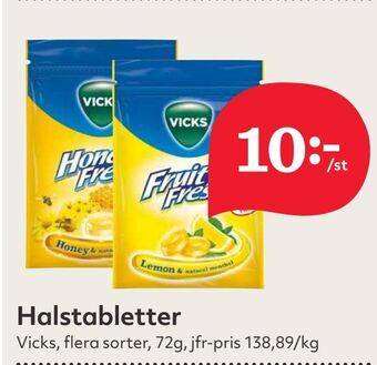 Hemköp Halstabletter erbjuda