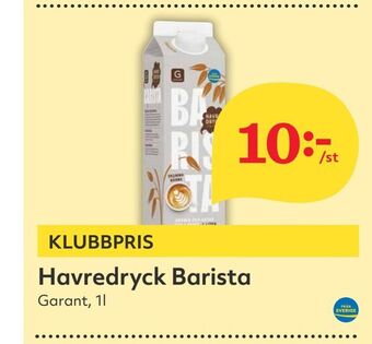 Hemköp Havredryck Barista erbjuda