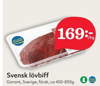 Hemköp Svensk lövbiff erbjuda