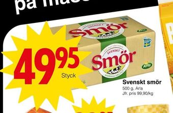 Matöppet Svenskt smör erbjuda