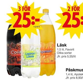 Matöppet Läsk erbjuda