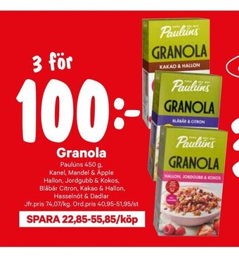 City Gross Granola erbjuda