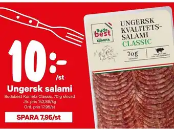 City Gross Ungersk salami erbjuda