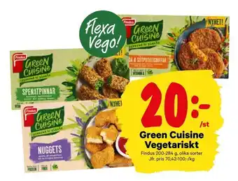 City Gross Green Cuisine Vegetariskt erbjuda